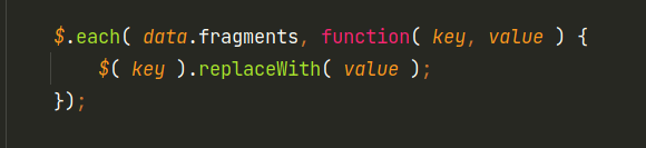 Javascript Code zum Fragment Refresh